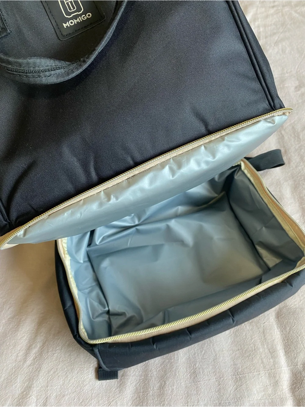 MOMIGO Breast pump Backpack, Black Insulated, Cooler, Bag